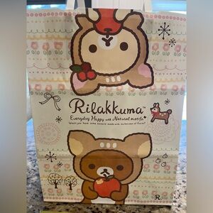 San-X Rilakkuma Paper Gift Bag *New* Size 12.5” X 9”
